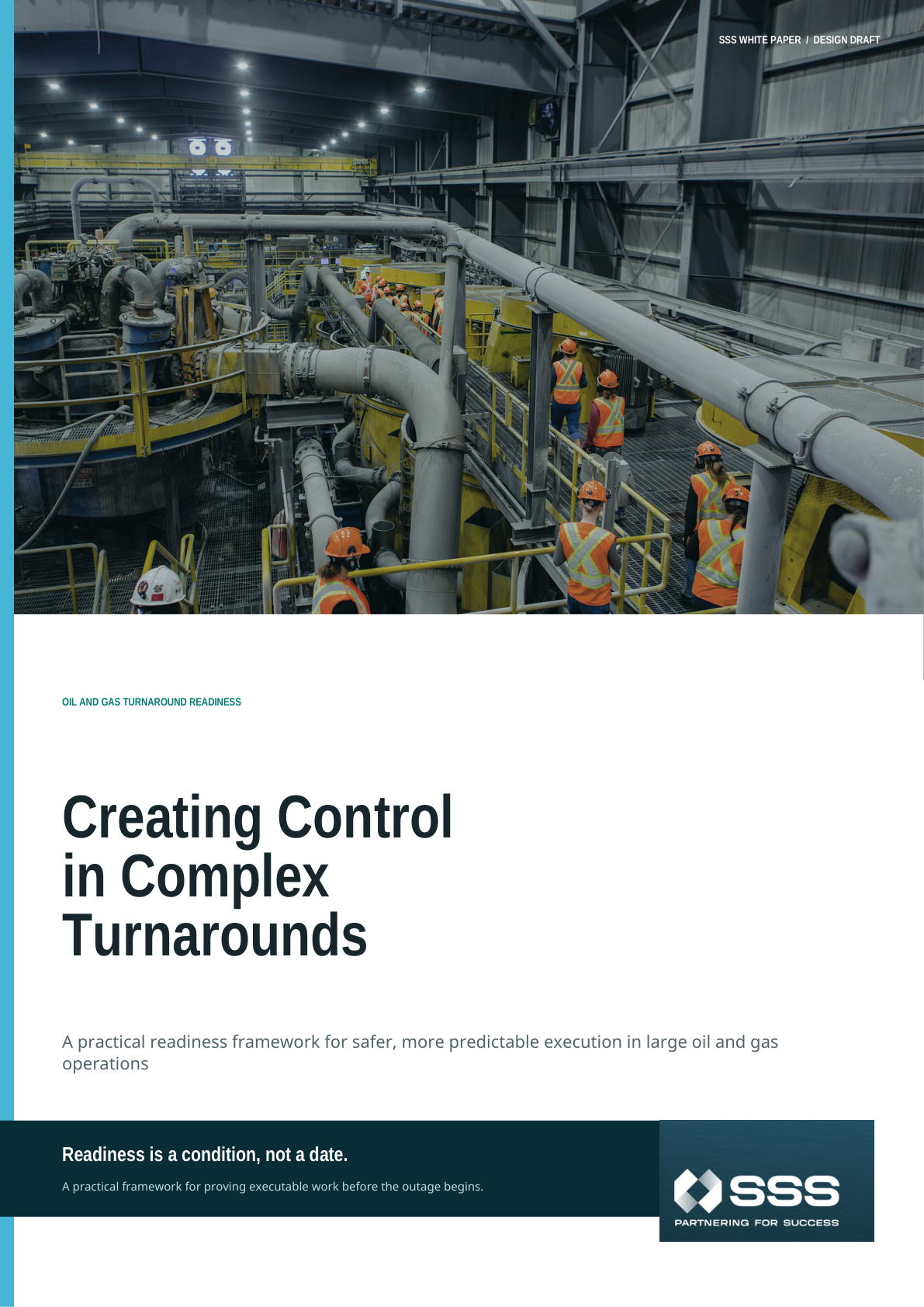 Creating Control in Complex Turnarounds — first page of the SSS white paper